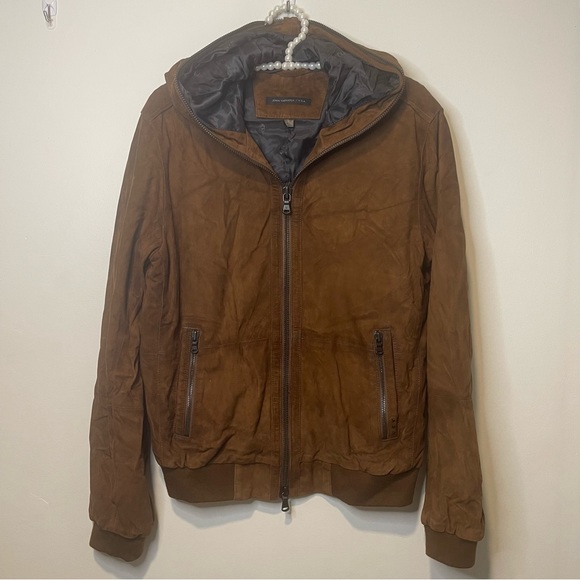 John Varvatos Star USA Suede Jacket - Picture 3 of 14